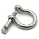 Manilha Tornel Balão Em Aço Inox 5Mm Carga 600kg Cabos Corda