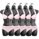 Mannequin DisplayTown feminino, quadril, torso comprido, preto, tamanho S-M