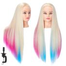 Mannequin Head HEADSTAR 26-28 Cabelo de fibra sintética com suporte Mannequin Head HEADSTAR 26-28 Cabelo de fibra sintética com suporte