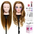 Mannequin Head Neverland Beauty com 80% de cabelo humano real 66 cm