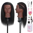 Mannequin Head Opini 16 com cabelo 100% real para cabeleireiro