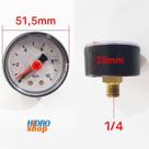 Manômetro Angular 1/4" 10 Bar - 00612442 Manômetro Angular 1/4" 10 Bar - 00612442