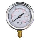 Manômetro com Glicerina 100 Bar Rosca 1/4 NPT Compressor Ar