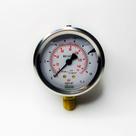 Manômetro D.63mm (2.1/2) 0-10 Kgf/cm2 Vertical Caixa Inox