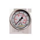 Manômetro de Pressão 1.4 Horizontal 230 Psi 1.6 MPa Com Glicerina