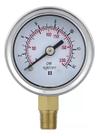 Manômetro De Pressão 63mm Com Glicerina 0 A 14 Bar e 0 A 200 Psi Rosca Reta Vertical