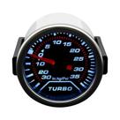 Manômetro De Pressão Turbo LED Branco 2,52MM 3 BAR 30-35PSI Com Lente Fumê E Sensor De Pressão Para