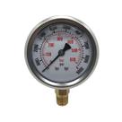 Manômetro de Pressão Vertical Glicerina Inox 600 Bar 63mm