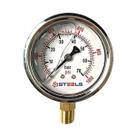 Manômetro Glicerinado 1000 Psi Rosca 1/4 Npt 63 Mm Inox
