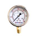 Manômetro Glicerinado 300 Psi Rosca 1/4 Npt 63 Mm Inox