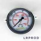 Manômetro horizontal -diam.63mm (2. 1/2” ) com escala de 0-1000 KGF/CM2 x 15000 PSI - Com Garra