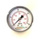 Manômetro horizontal - Diam.63mm (2.1/2” ) Escala 0-20 KGF/CM2 x 300 PSI