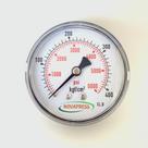Manômetro horizontal - Diam.63mm (2.1/2” ) Escala 0-400 KGF/CM2 x 6000 PSI