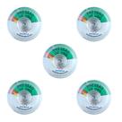 Manometro indicador pressao de uso Gás Botijão rosca 1/8 visor 35 mm 5 UN