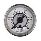 Manômetro Mecânico Pressão De Turbo 0-3kgf/cm² Branco Fusca