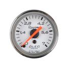 Manômetro Mecânico Pressão Do Óleo 0-7kgf/cm² 52 Mm Branco