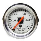 Manômetro Mecânico Pressão Turbo 0-3kgf/cm² 52mm Cinza Univ.