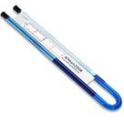 Manômetro MIDCVFRUN Easy Read, pressão de ar em forma de U, azul