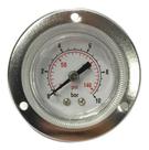 Manômetro Painel 40mm Rosca 1/8 Com Flange 10 Bar 0-140 Psi