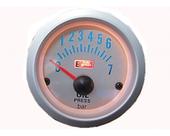 Manômetro Pressão de Óleo 52mm Auto Gauge Silver Séries