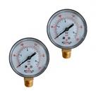Manômetro relógio 1/4 vertical 250psi st10005-14n 2 unidades - Steels