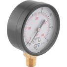 Manômetro Vertical 1/4" Npt, 63 mm, Caixa em aço Carbono, 400 Lbf/pol² (psi), 3714 028 Genebre