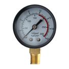 Manômetro Vertical 300 Libras Rosca 1/4 NPT Caixa Metálica 63 mm