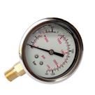 Manômetro Vertical com Glicerina 1/4 Npt 100 Bar 1500 Psi Caixa 63 MM inox