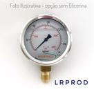Manômetro vertical - diam.100mm (4") com escala de 0-280 KGF/CM2 x 4000 PSI Com Glicerina Manômetro vertical - diam.100mm (4") com escala de 0-280 KGF/CM2 x 4000 PSI Com Glicerina