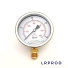 Manômetro vertical - diam.100mm (4") com escala de 0-40 KGF/CM2 x 600 PSI Com Glicerina