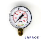 Manômetro vertical - diam.63mm (2.1/2” ) com escala de 0-200 KGF/CM2 x 3000 PSI