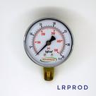Manômetro vertical - diam.63mm (2.1/2” ) com escala de 0-35 KGF/CM2 x 500 PSI