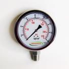 Manômetro vertical - Total Inox Diam.100mm (4”) Escala 0-16 KGF/CM2 X 230 PSI - Com Glicerina