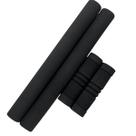 Manopla Beach Espuma Preta 12cm + 30cm para Bicicleta e Moto Cor:Preto Manopla Beach Espuma Preta 12cm + 30cm para Bicicleta e Moto Cor:Preto