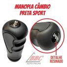 Manopla Bola de Câmbio Universal - Preta Sport