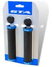 Manopla Gta Com Anel De Trava 130mm Rider Borracha Mtb Bike Cor Azul Manopla Gta Com Anel De Trava 130mm Rider Borracha Mtb Bike Cor Azul