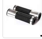 Manopla Luva Punho Universal Motocicleta Motos, Prata
