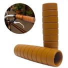 Manopla Marrom Bicicleta Antiga Punho Retro Borracha Macia Par Elleven