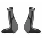 Manopla Mtb Ergonomica com Bar End e Trava Punho Preto/Cinza 140mm