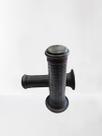 Manopla para moto west pro preta universal