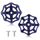 Manoplas para torneira externa Dreyoo, kit com 2, 3/8 pol., azul