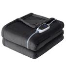 Manta aquecida Sealy Electric Flannel 50x60 polegadas cinza