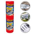 Manta Asfaltica Aluminizada Dryko Vedatudo Fita Multiuso Adesiva Telhado Laje Vazamento 60cm x 10m