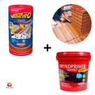 Manta Asfáltica Terracota 30cm + Primer Asfáltico 3,6 Aplicação Fita Metalizada Vedação Telha Laje