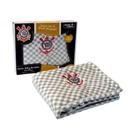 Manta Baby Bordada Microfibra 90cm x 1,10cm Corinthians Bebe Menino Menina Infantil Cama Junior Baby