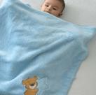 MANTA BABY JOY MICROFIBRA URSO ESTRELA AZUL 0,85CM x 1,00CM