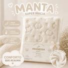 Manta Bebê 3D Microfibra Super Macia 80x100cm Antialérgica Quentinha Cobertor Infantil Menina Menino Unissex