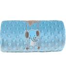 Manta Bebê Bene Casa Dots New 100x70cm com Bordado Blue Elefantinho