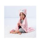 Manta Bebê c/ Capuz 75X100cm Vaquinha - Rosa - Pimpolho