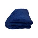 Manta Bebe Coberto liso e macio azul Marinho Viagem Creche Dias Frio Antialérgica Menino enxovais saida de maternidade Microfibras Presente. Hazime